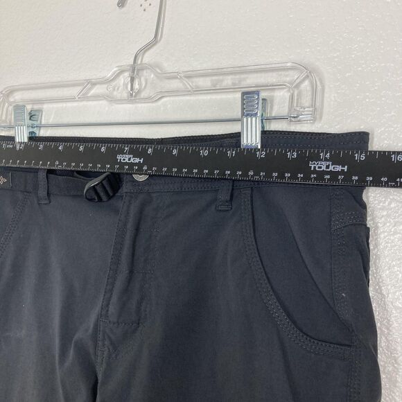 PrAna Stretch Zion Shorts Mens 30x12 Black Hiking Cargo Nylon Trail Outdoor - Picture 6 of 15